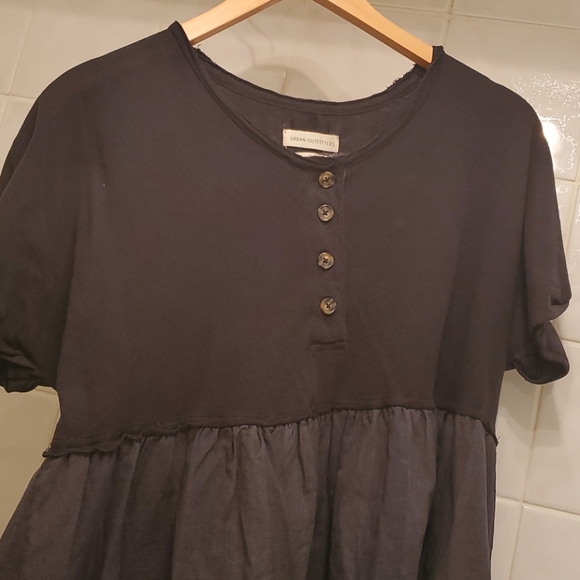 UO Margo Mixed Henley T-Shirt Dress - Picture 5 of 8